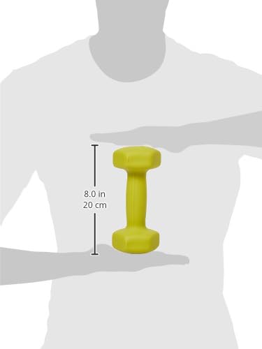 Pair of 5 pound green hex dumbbells