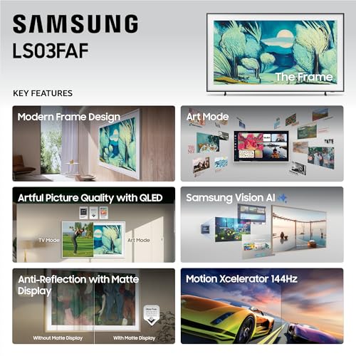 Samsung The Frame matte display close-up