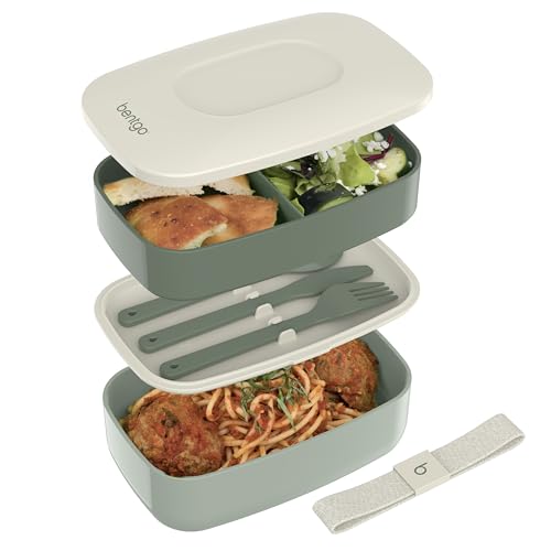 Bentgo Classic Khaki Green lunch box profile