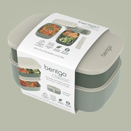 Top view of Bentgo 3-compartment lunch box