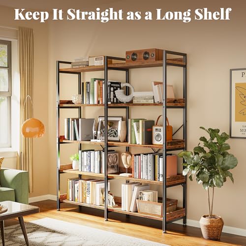 Huuger bookshelf with raised baffles