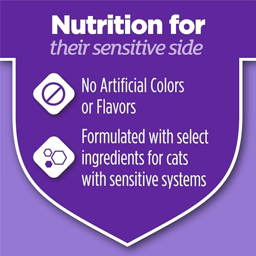 Purina Cat Chow sensitive system formula label