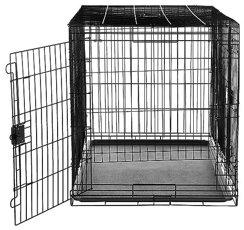 Foldable wire crate for large dogs