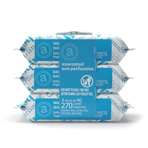 Elements Unscented Baby Wipes three pack front view