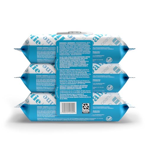 Close up of Elements baby wipes flip-top lid