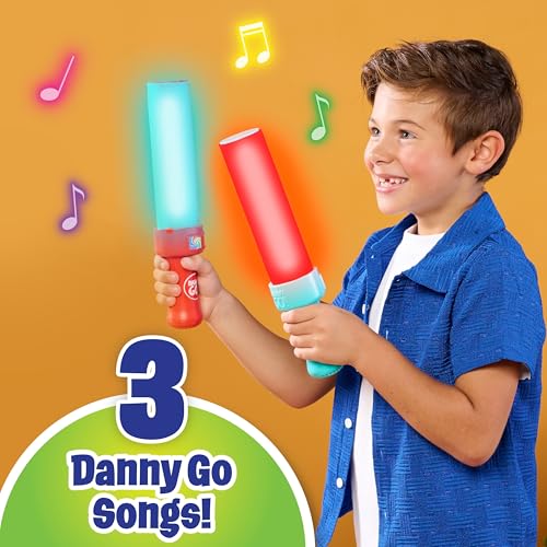 Light-up drumsticks showing multi-color mode