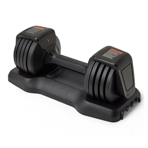 Basics adjustable dumbbell 25 lb black
