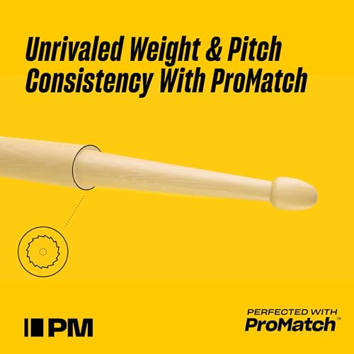 Full view of 16 inch ProMark R7AAG drumsticks
