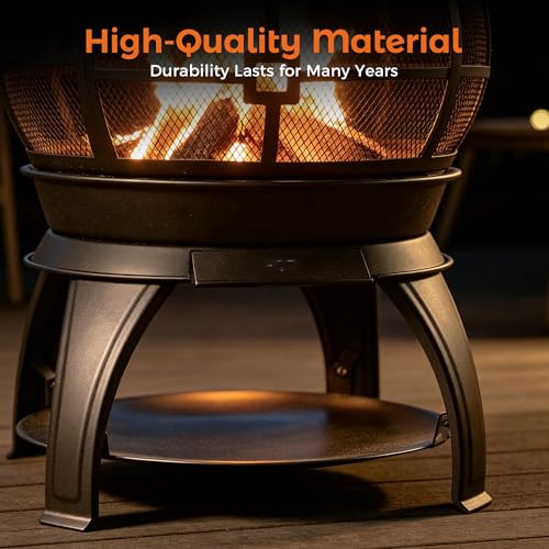 Side profile of BALI OUTDOORS fire pit
