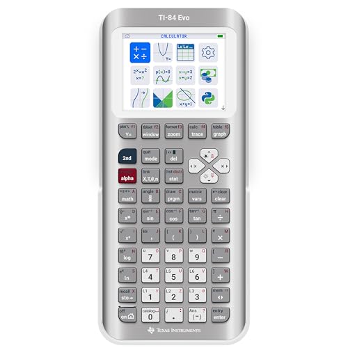 Texas Instruments TI-84 Evo Silver front view