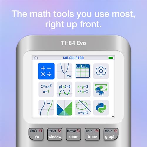 Side profile of TI-84 Evo Silver