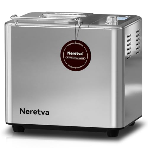 Neretva 20-in-1 bread maker silver exterior