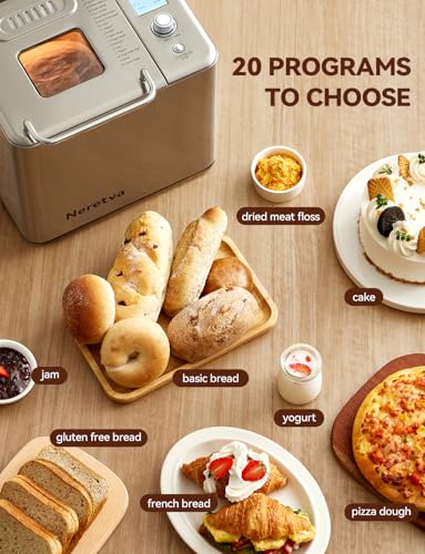 Neretva bread machine control panel and menu