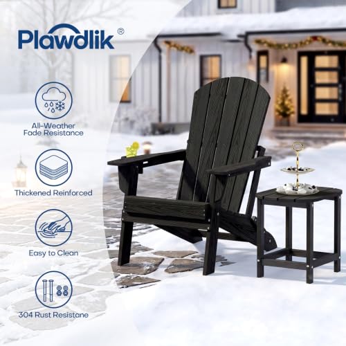 Integrated cup holder on Plawdlik Adirondack chair