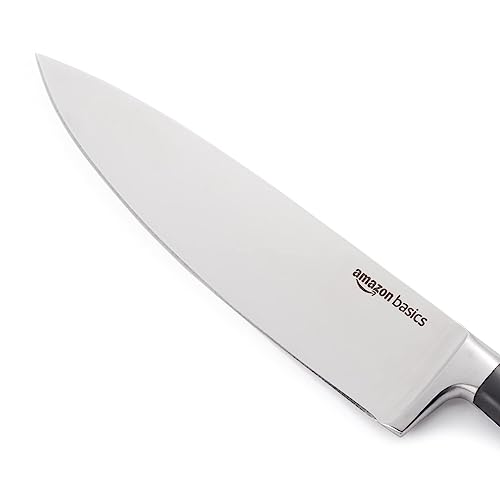 Close up of forged stainless steel blade edge