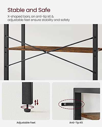 Sturdy steel frame and X-brace support