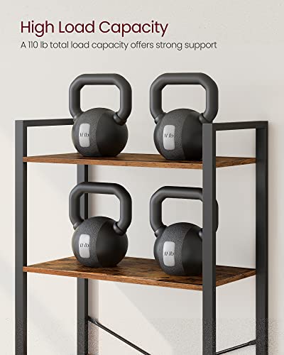 VASAGLE bookshelf styled in a living room