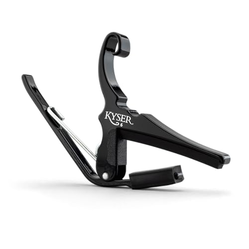 Kyser Quick-Change Guitar Capo KG6BA Black front view
