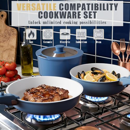 Ceramic nonstick interior surface