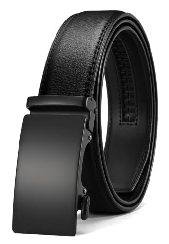 CHAOREN Mens Leather Ratchet Belt full view