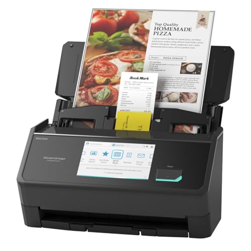 ScanSnap iX2500 black document scanner front view