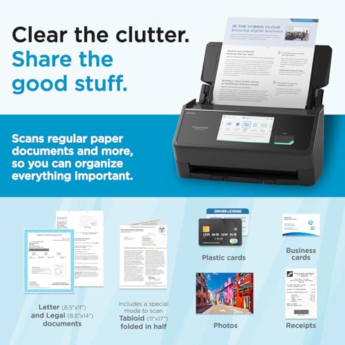 ScanSnap iX2500 document feeder tray open