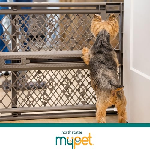Full profile of the MYPET Paws Portable Pet Gate