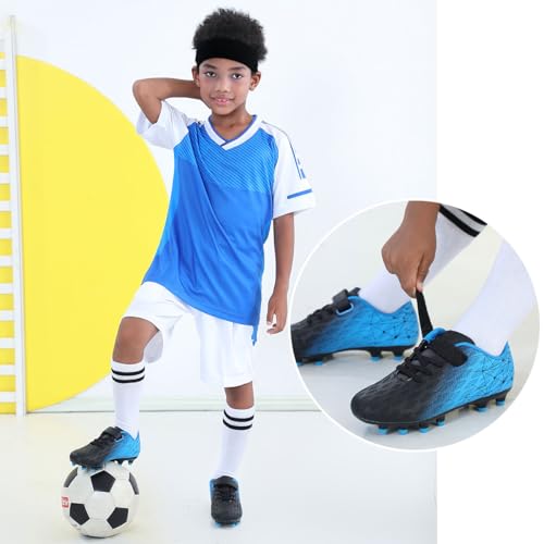 Textured upper detail of Brooman football shoes