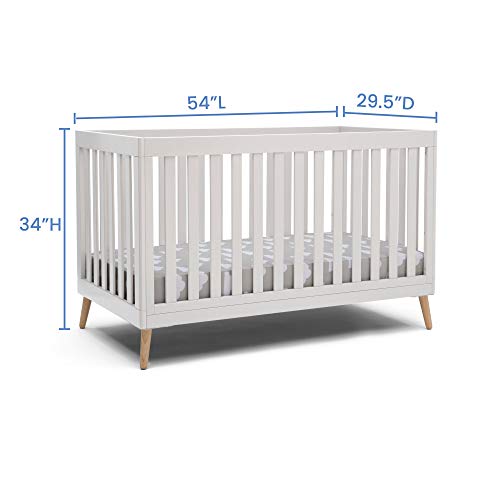 Crib mattress height adjustment view