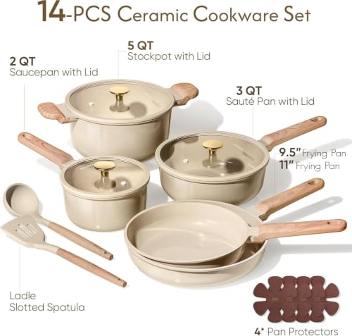 CAROTE ceramic frying pans