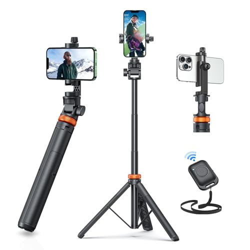 EUCOS 62 inch phone tripod extended view