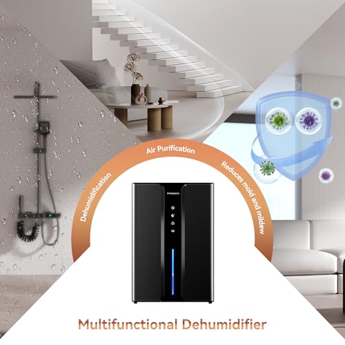 Control panel detail on PTHRAOUTA dehumidifier