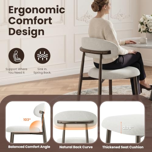 Bronze metal legs of MALOL dining chair
