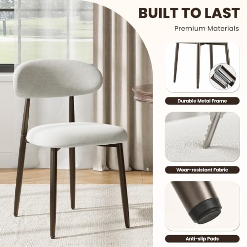 Modern dining room setup with MALOL chairs