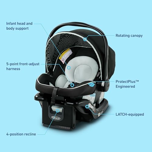 Graco SnugRide Lite LX canopy extended