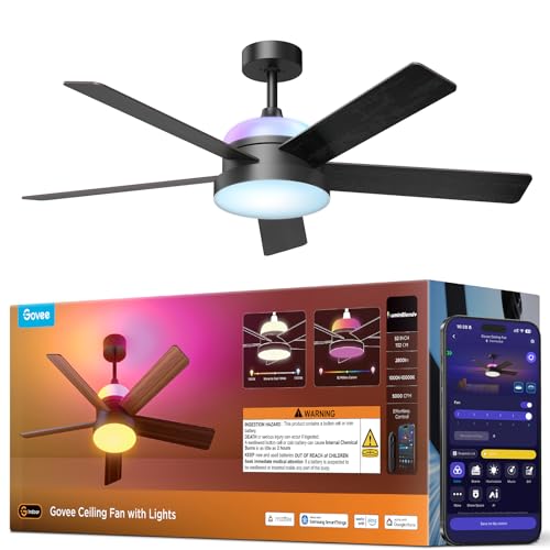 Govee 52-inch smart ceiling fan in black