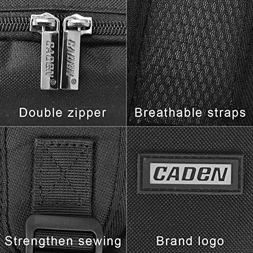 CADeN D6 backpack showing tablet compartment