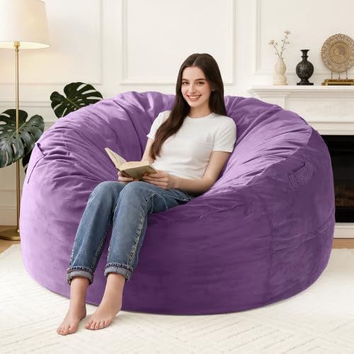 Lilanoon 5FT purple bean bag chair