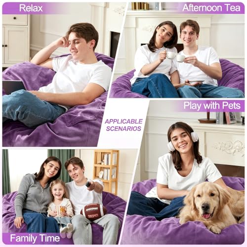 Purple 62-045-PURPLE bean bag lounge chair