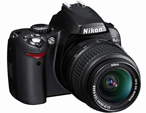 Nikon D40 top view showing mode dial