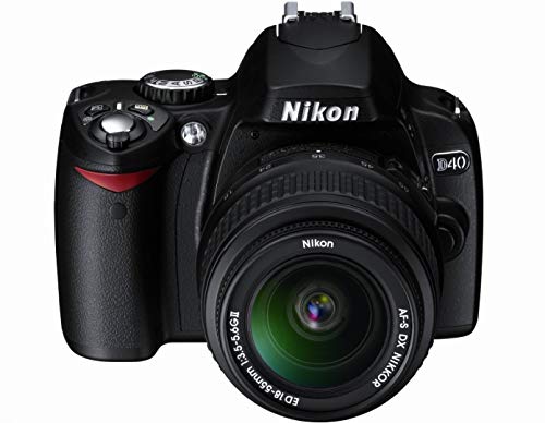 Nikon D40 side view with card slot