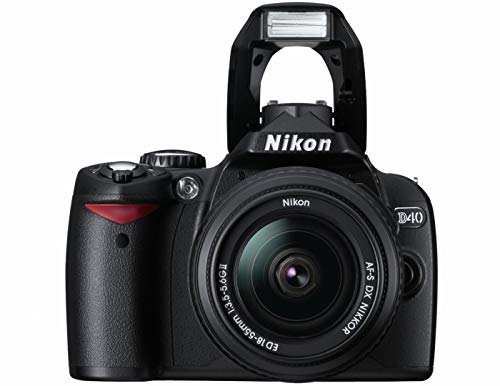 Nikon D40 black camera body details