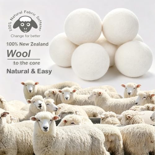 Budieggs wool laundry balls in cotton gift bag
