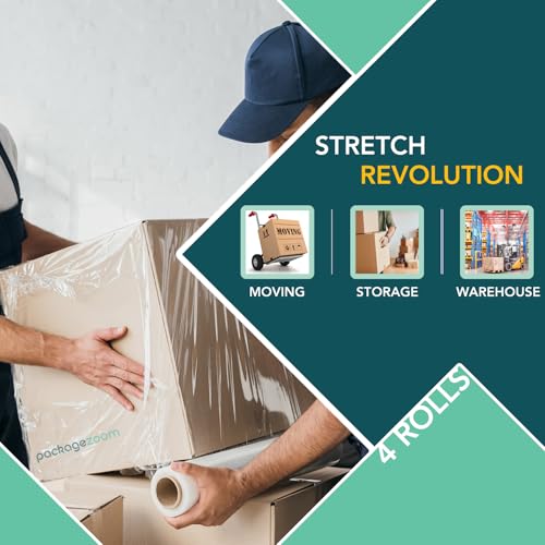 Heavy duty plastic wrap securing household furniture