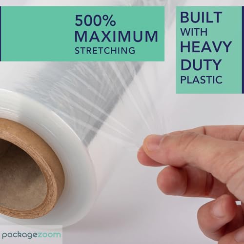 Commercial warehouse storage using PackageZoom wrap
