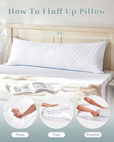 YZ HOME long body pillow on bed