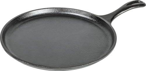 Lodge 10.5-Inch Round Seasoned Cast Iron Griddle top view