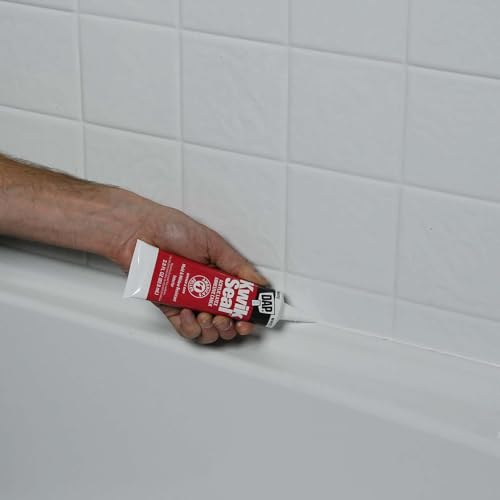Back of DAP Kwik Seal adhesive caulk packaging