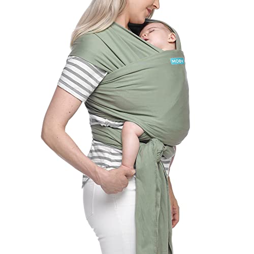 Parent wearing baby in Moby Wrap Classic