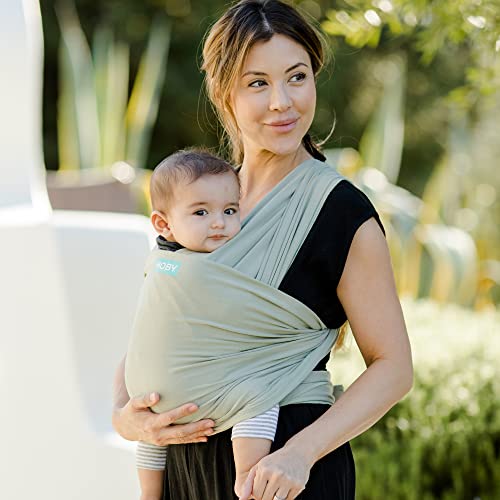 Detailed fabric texture of Moby Pear baby wrap